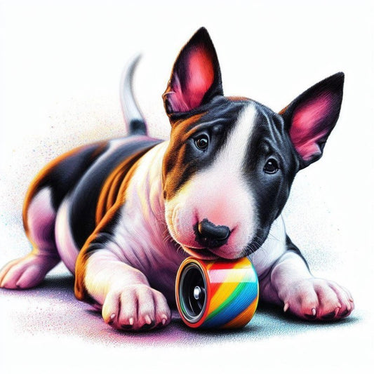English Bull Terrier Dog | Diamond Painting