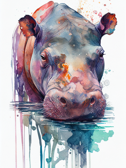 Hippo | Diamond Painting