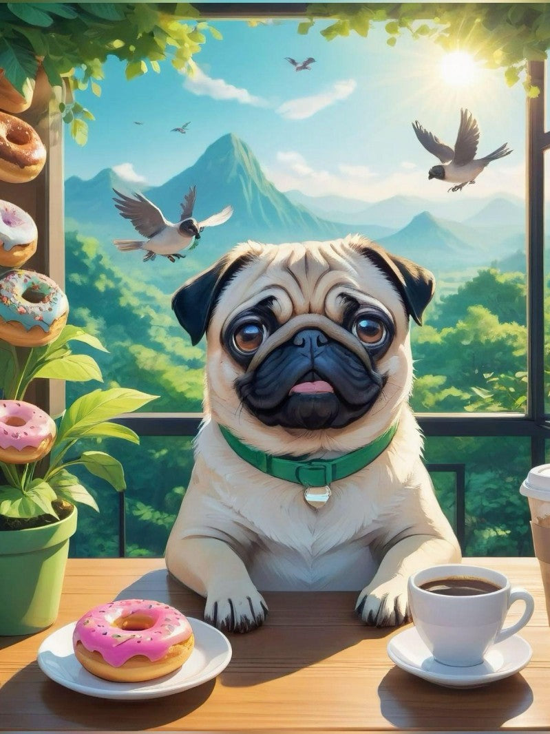 Dog Pug | Diamond Painting