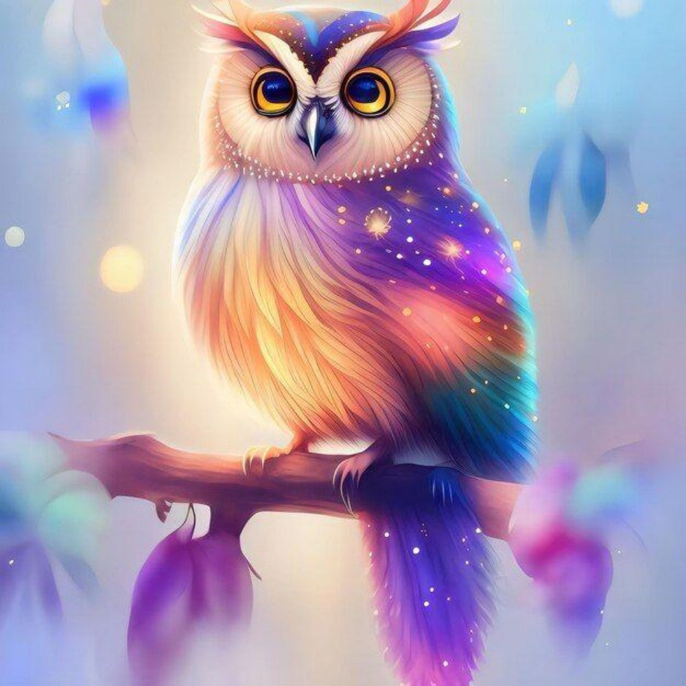 Colorful Owl | Diamond Painting