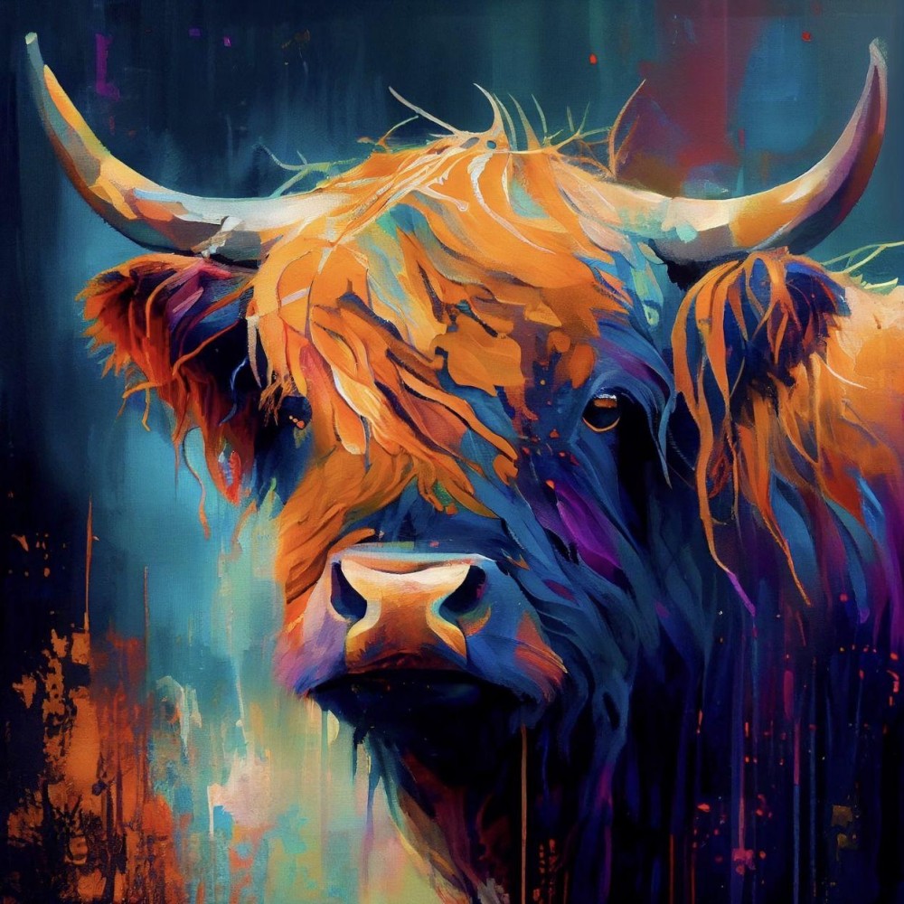 Highland Cow | Diamond Painting