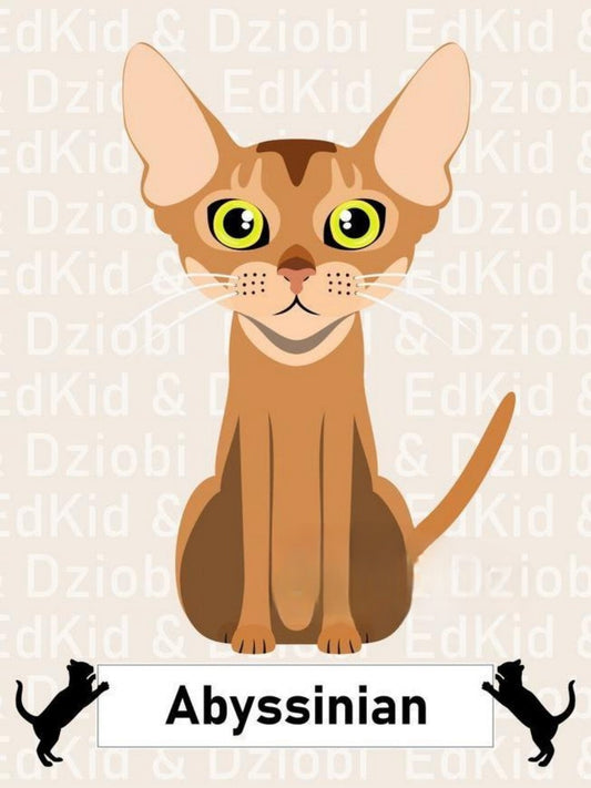 Abyssinian Cat | Diamond Painting