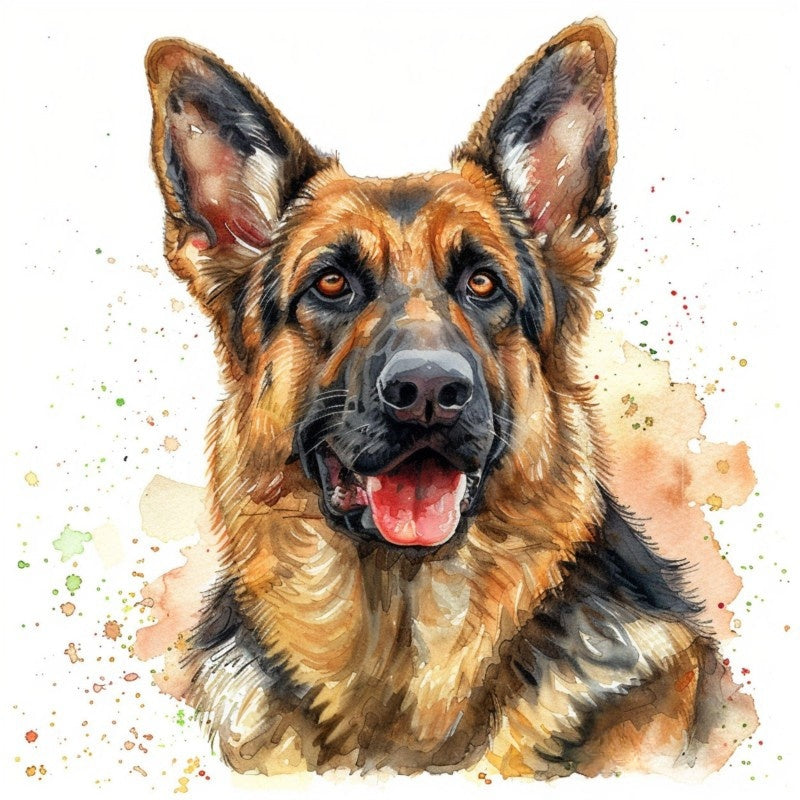 Dog German Shepherd | Diamond Painting