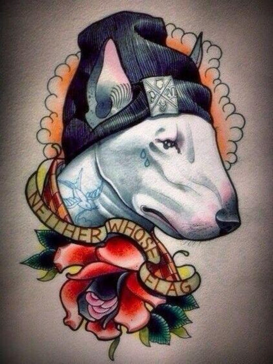 English Bull Terrier Dog | Diamond Painting