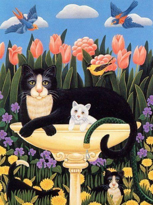 Tuxedo Cat  | Diamond Painting