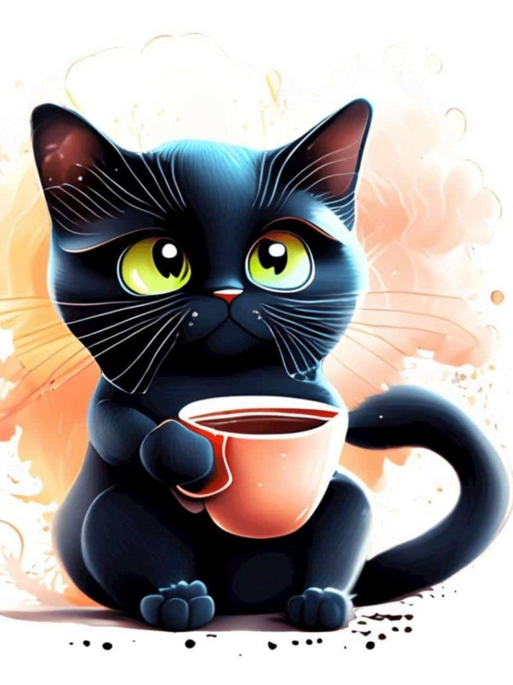 Cat Cafe Coffee | Diamond Painting