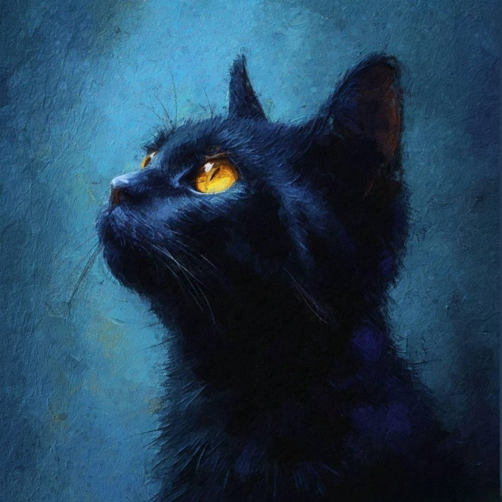 Midnight Cat | Diamond Painting