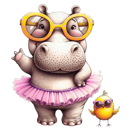 Hippo | Diamond Painting