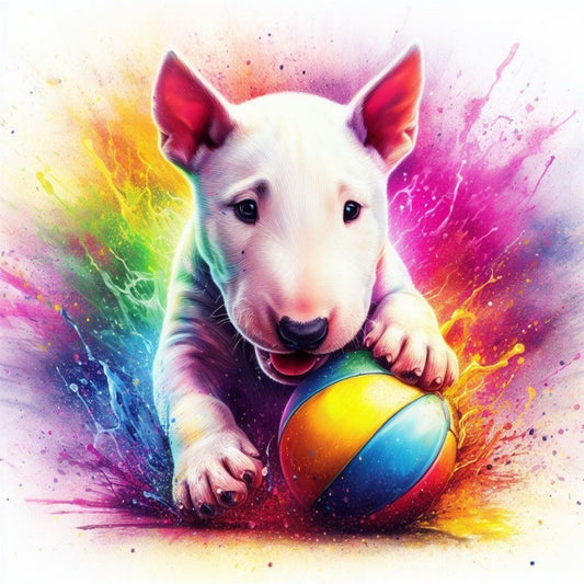 English Bull Terrier Dog | Diamond Painting