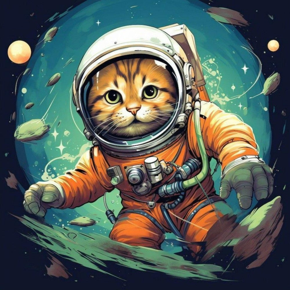 Cats in Space | Diamond Painting