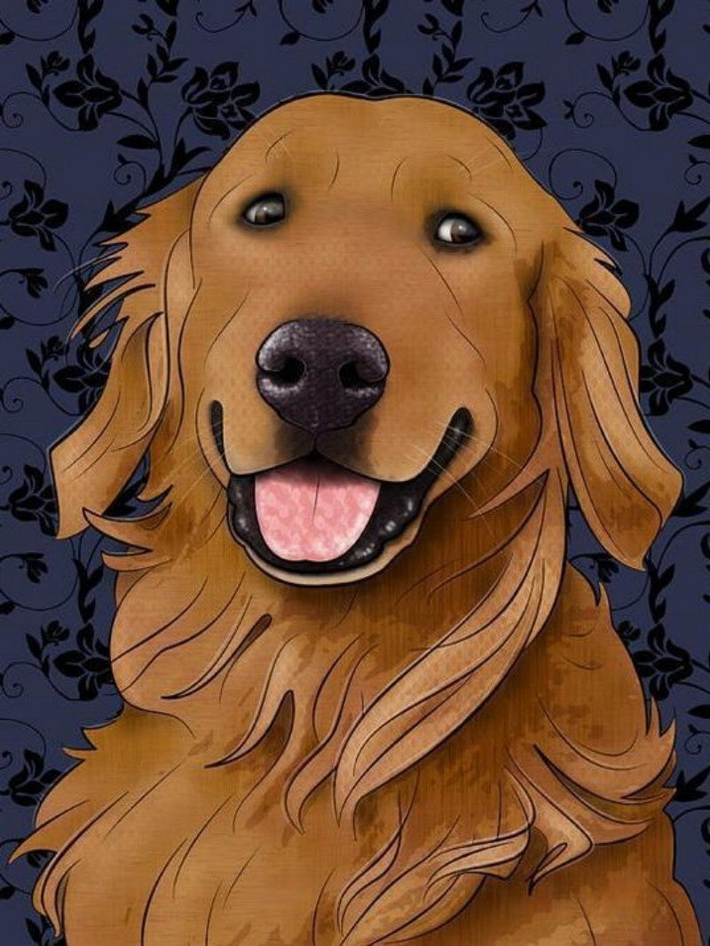 Golden Retriever Dog | Diamond Painting