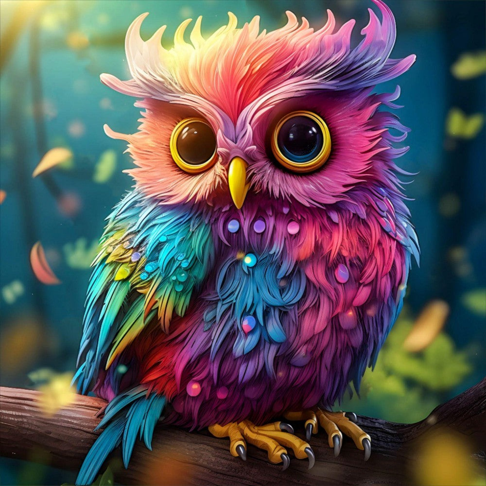 Colorful Owl | Diamond Painting