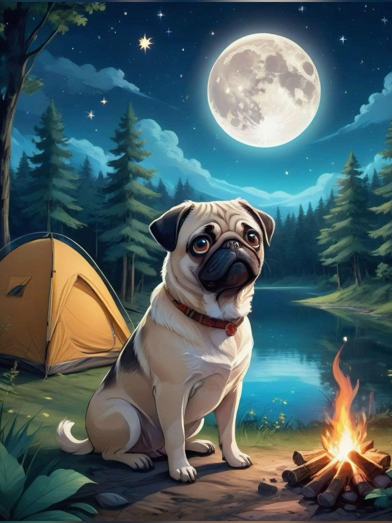Dog Pug | Diamond Painting