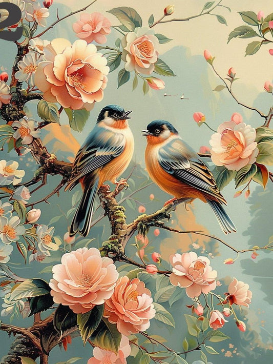 Birds and Flowers | Diamond Painting