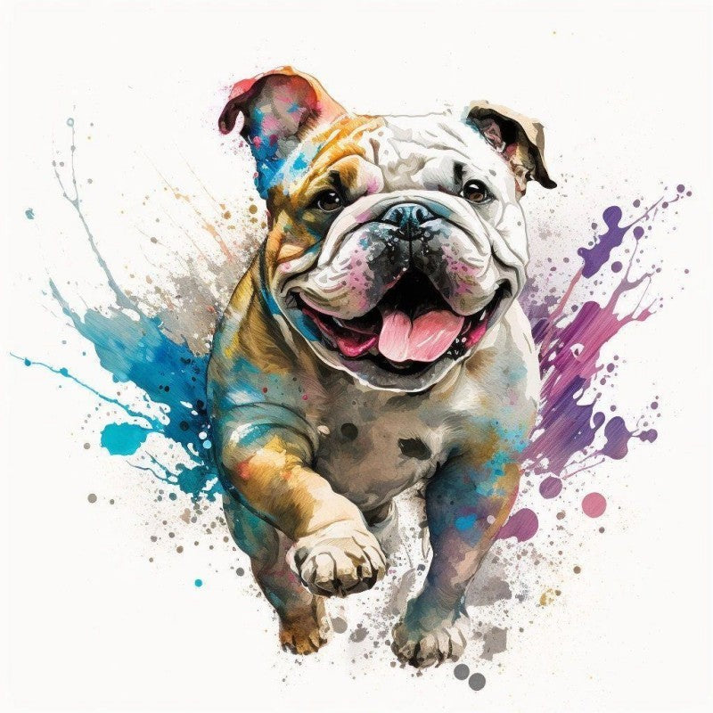 Dog English Bulldog | Diamond Painting