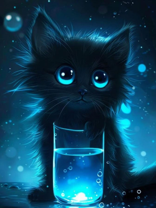 Midnight Cat | Diamond Painting