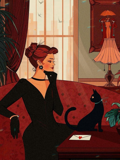 Cat Lady | Diamond Painting