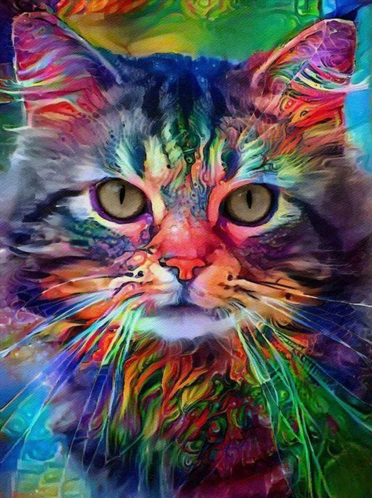 Colorful Cat | Diamond Painting