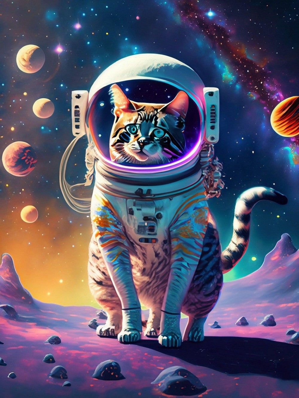 Cats in Space | Diamond Painting