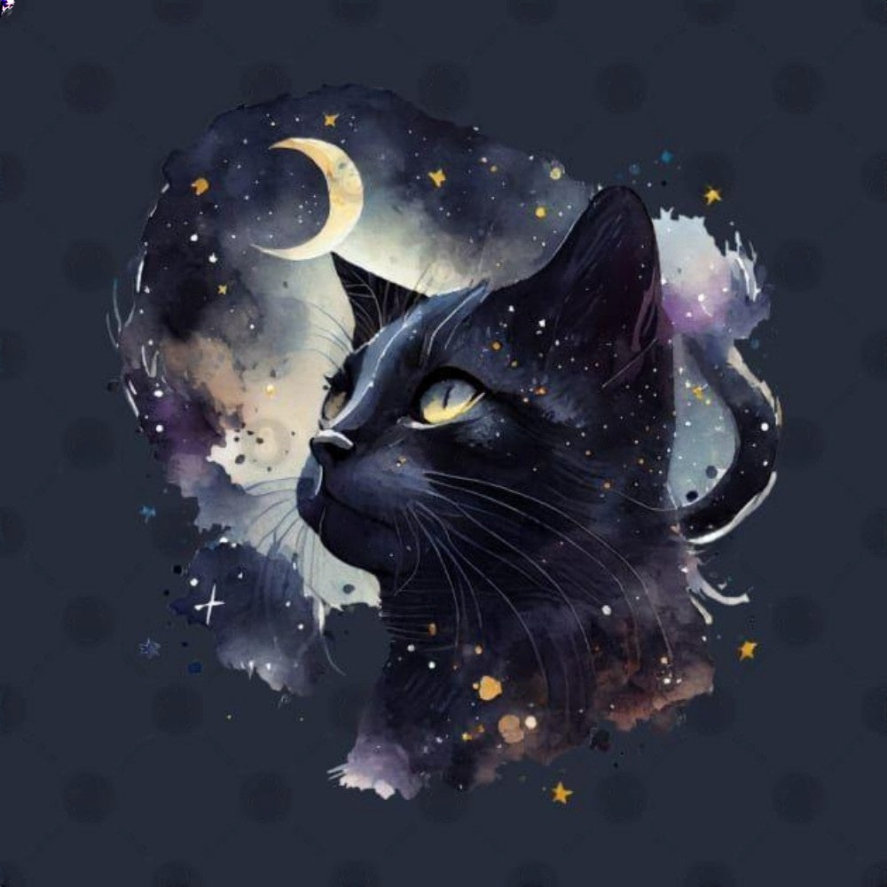 Midnight Cat | Diamond Painting