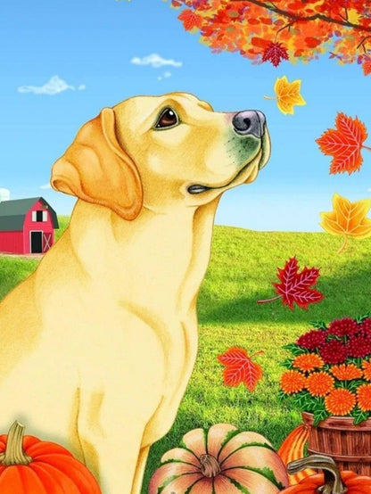Yellow Labrador Dog | Diamond Painting