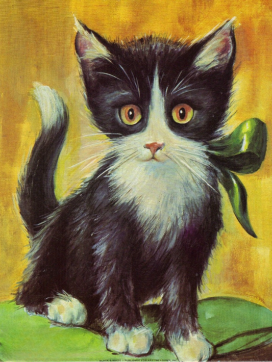 Tuxedo Cat  | Diamond Painting