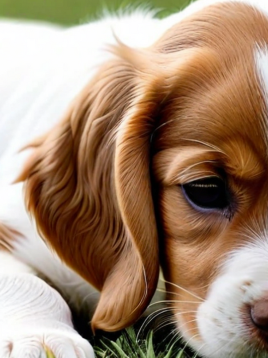 Brittany Spaniel Dog | Diamond Painting