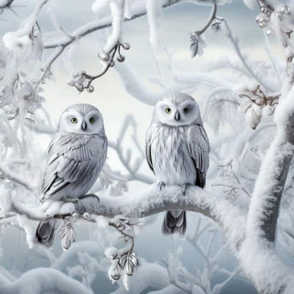 Snowy owl (White Owl) | Diamond Painting