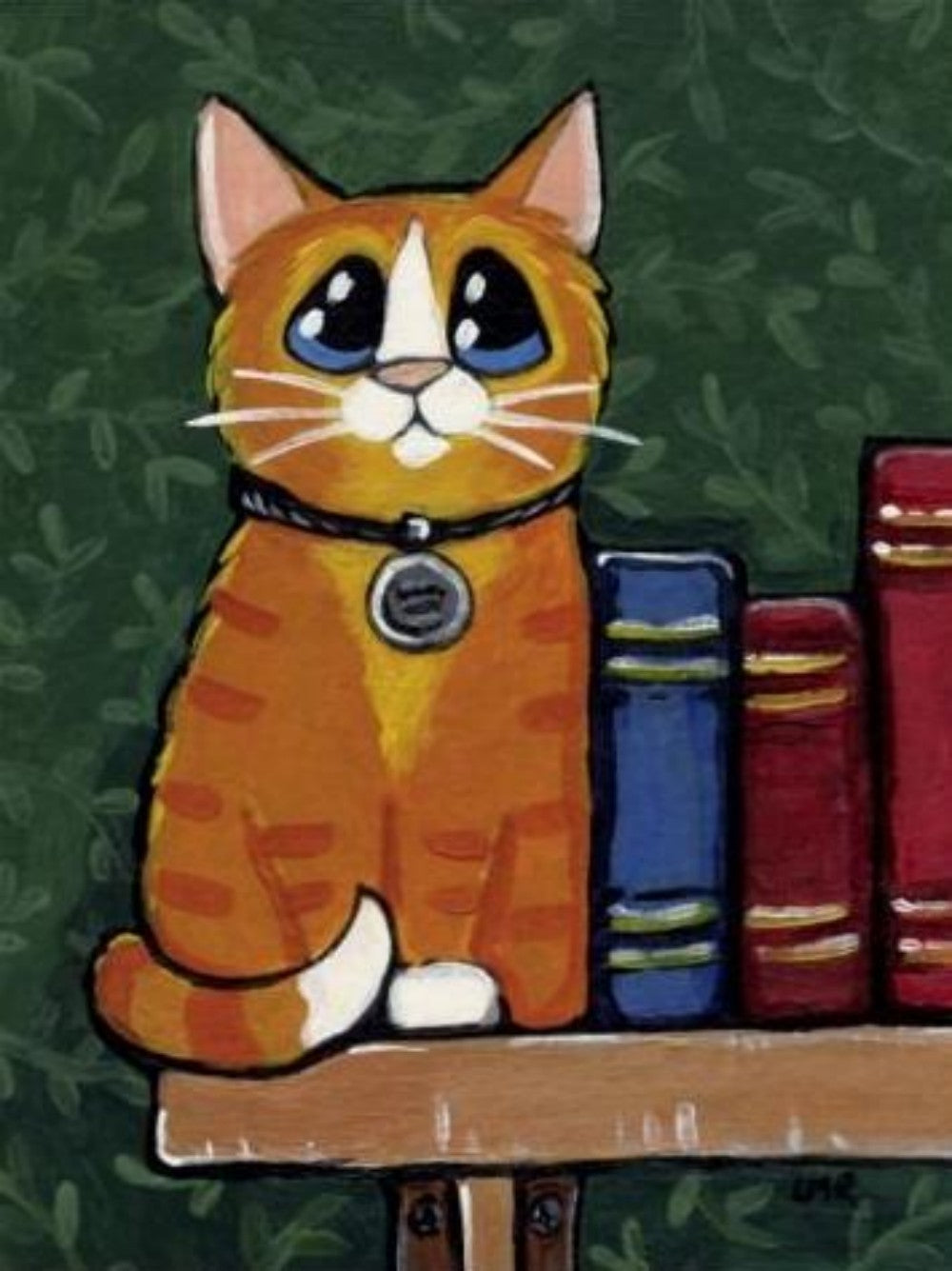 Cat Bookshelf | Diamond Painting