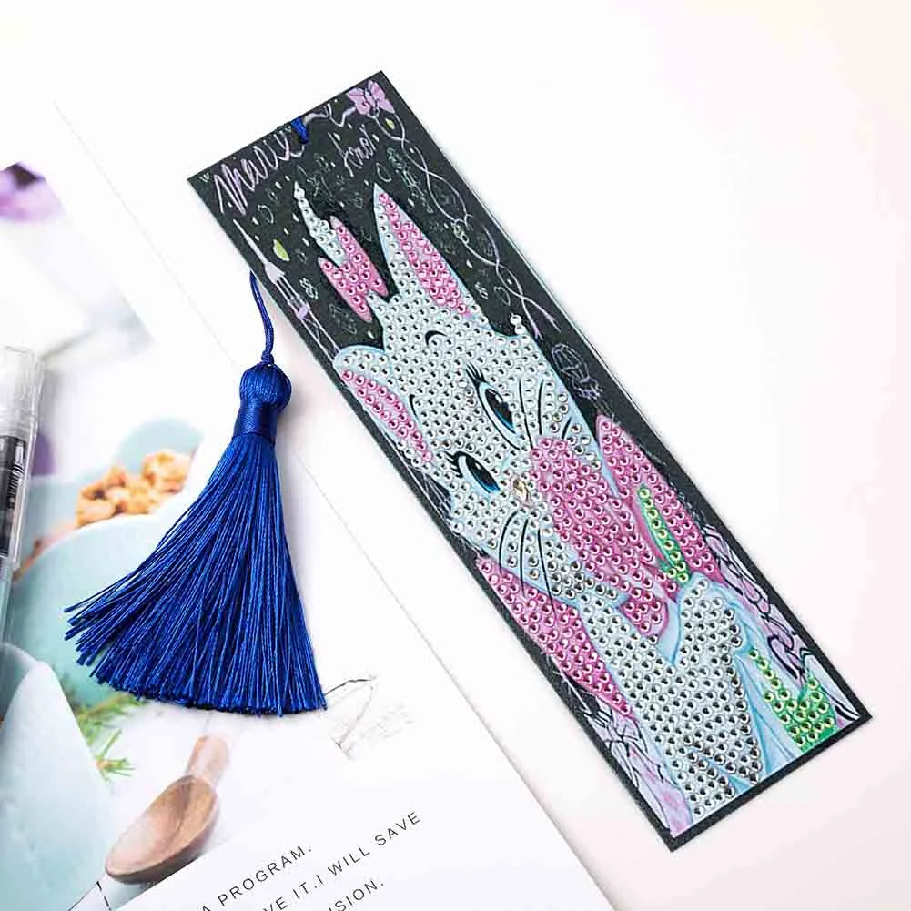 Diy Diamond Painting Leather Bookmark