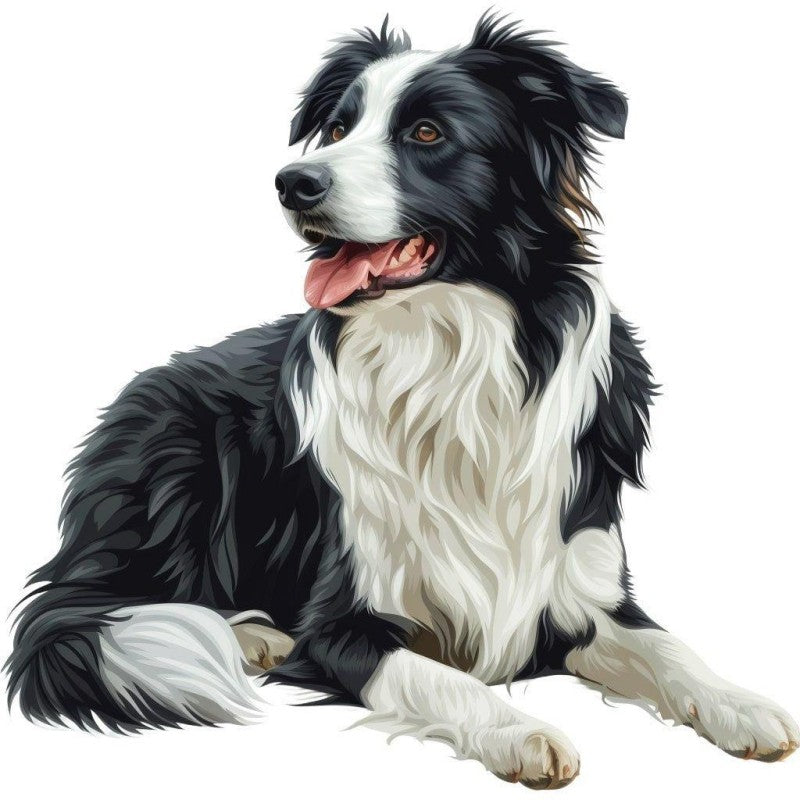 Dog Border Collie | Diamond Painting