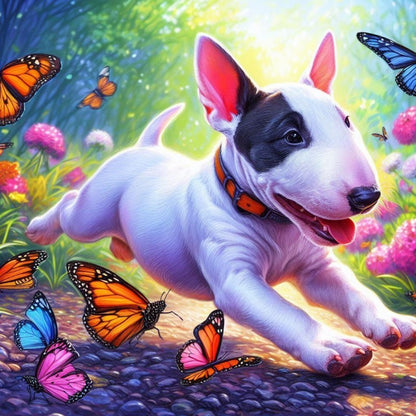 English Bull Terrier Dog | Diamond Painting