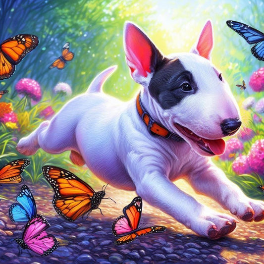 English Bull Terrier Dog | Diamond Painting