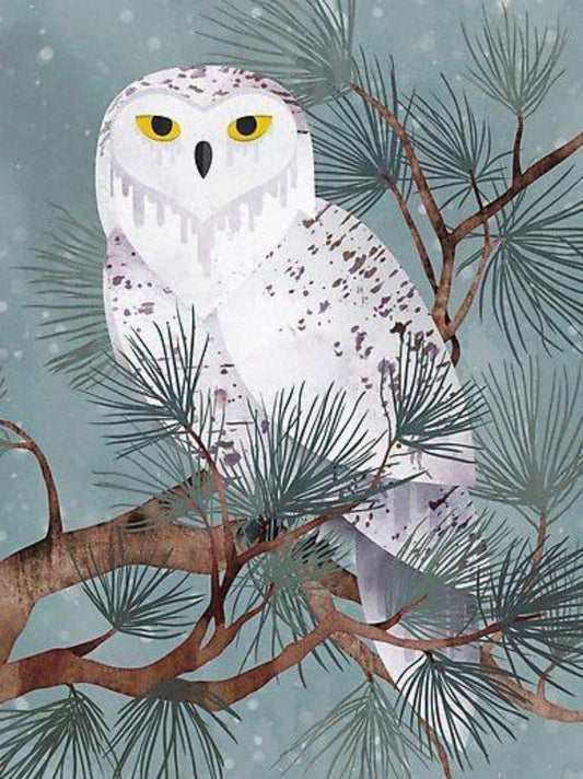 Snowy owl (White Owl) | Diamond Painting