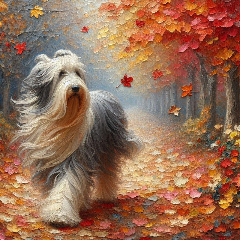 Cottage Garden Dog | Diamond Painting