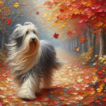 Cottage Garden Dog | Diamond Painting
