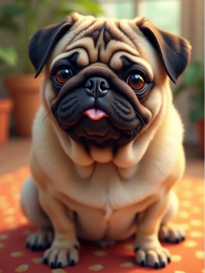 Dog Pug | Diamond Painting