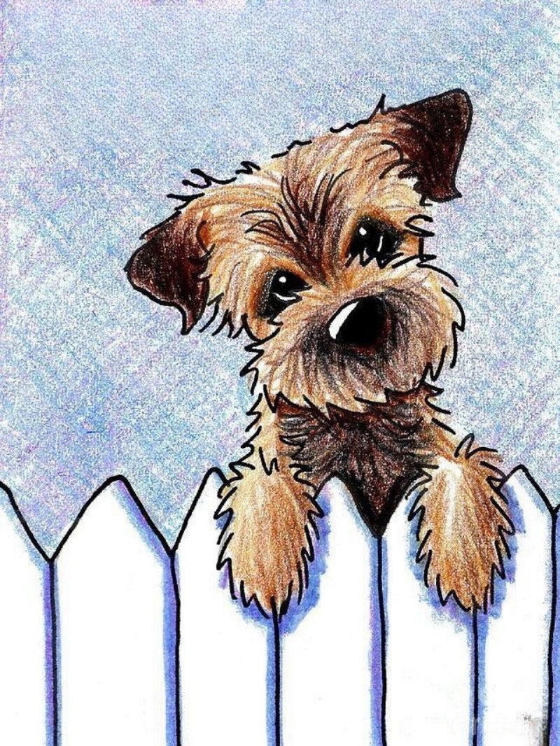 Dog Border Terrier | Diamond Painting