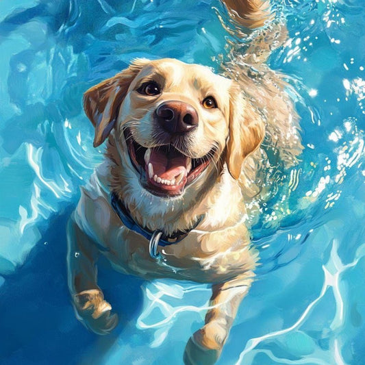Yellow Labrador Dog | Diamond Painting