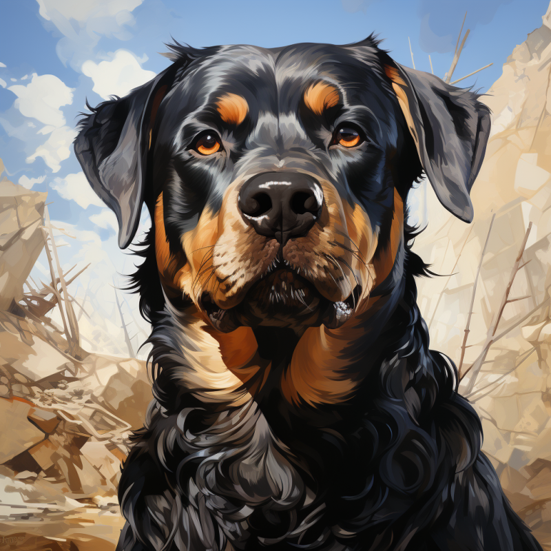 Rottweiler Dog | Diamond Painting