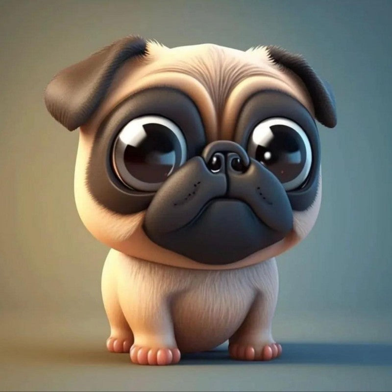 Dog Pug | Diamond Painting