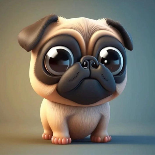 Dog Pug | Diamond Painting