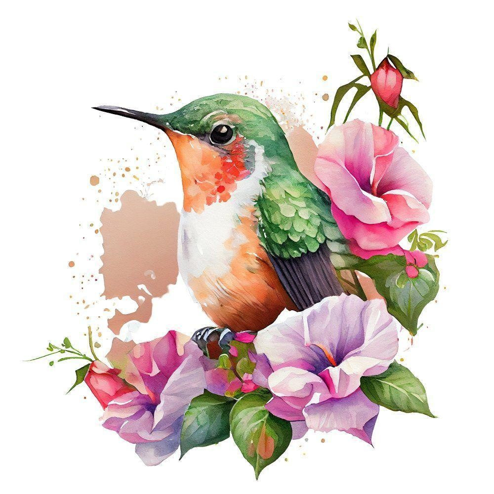 Birds and Flowers | Diamond Painting