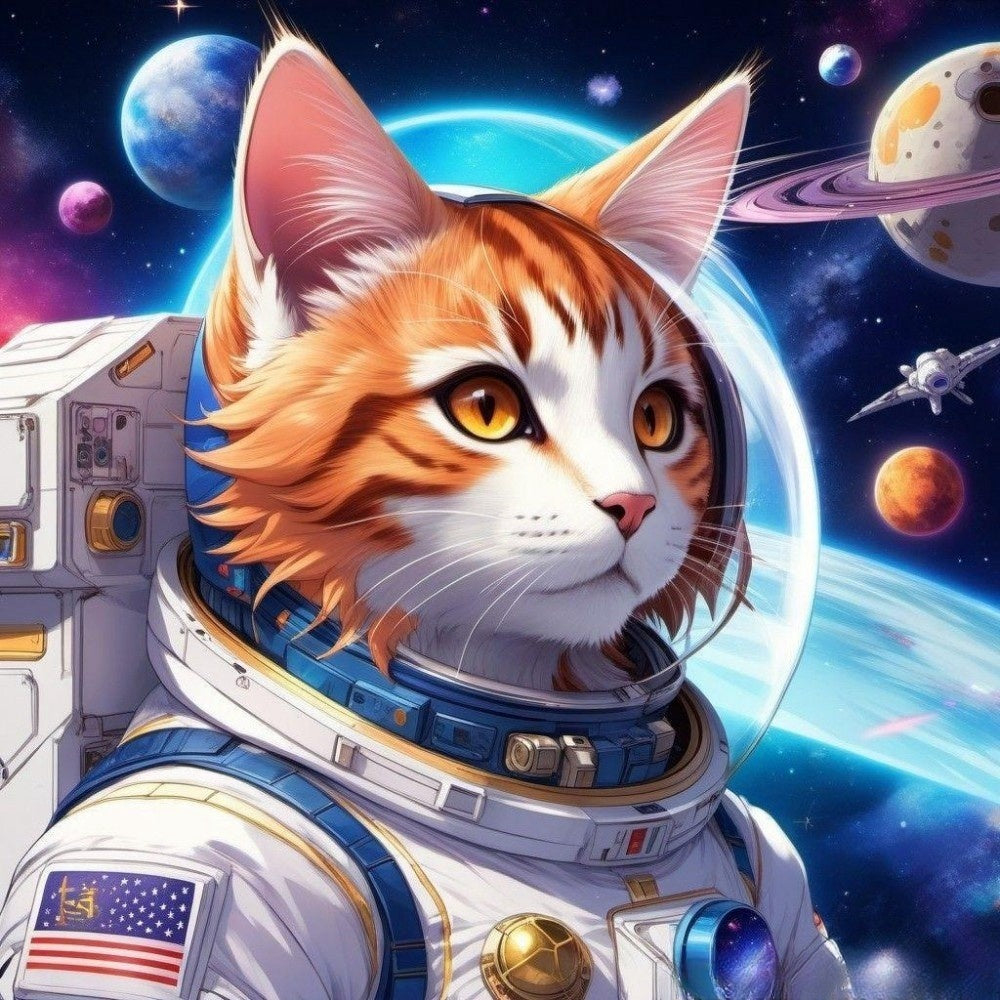 Cats in Space | Diamond Painting