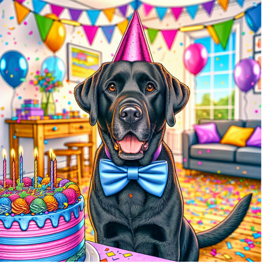 Black Labrador Dog | Diamond Painting
