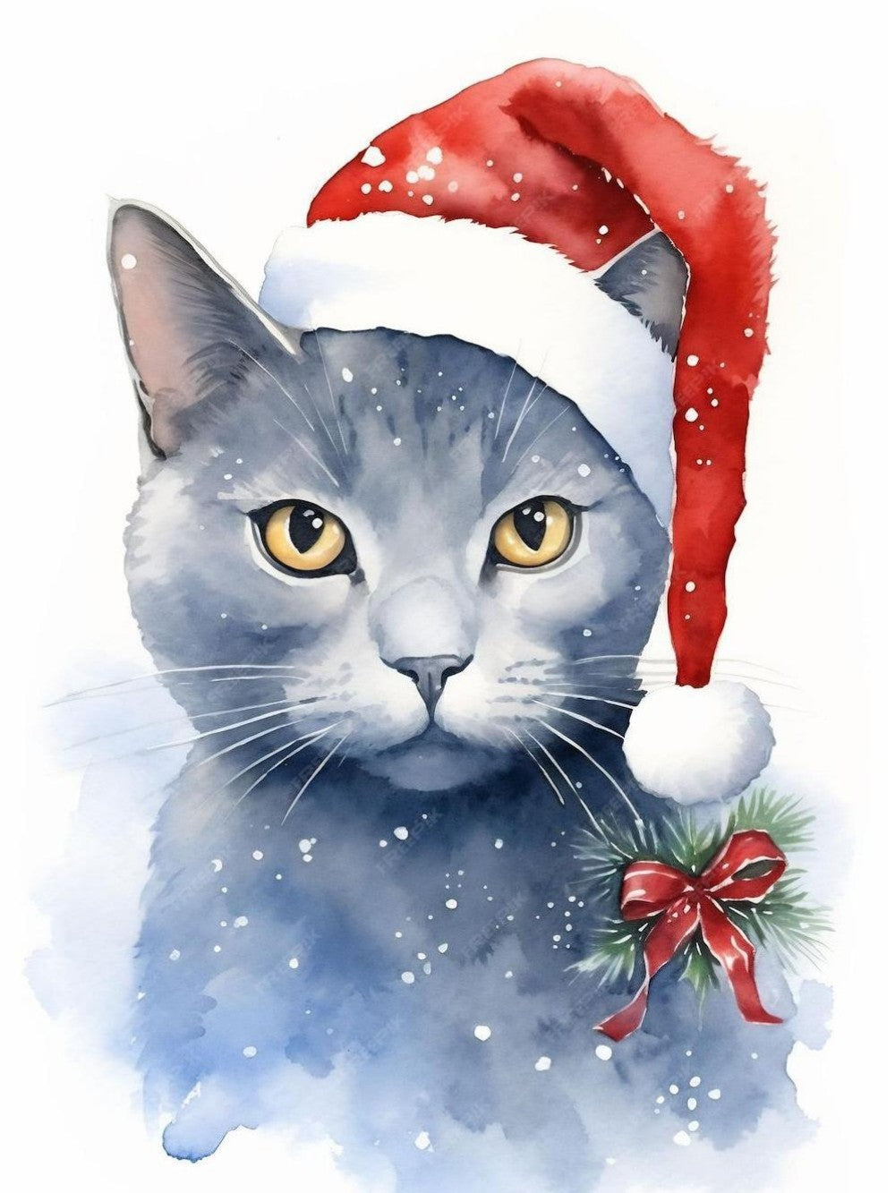 Christmas cat | Diamond Painting