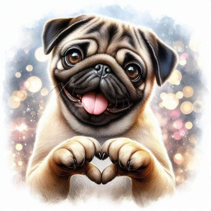 Dog Pug | Diamond Painting