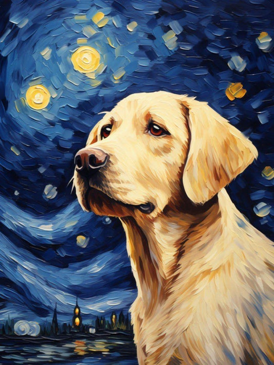 Yellow Labrador Dog | Diamond Painting