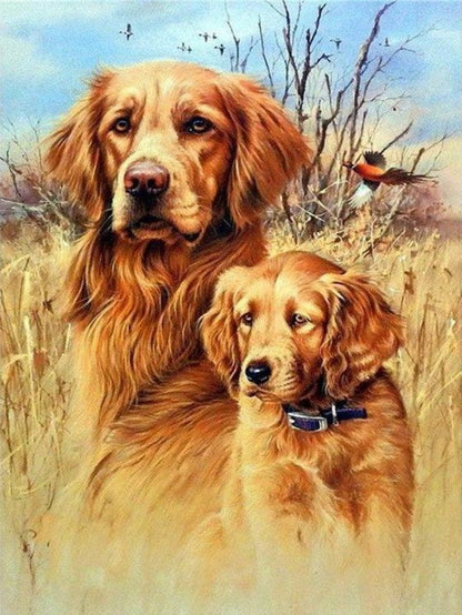 Cottage Garden Dog | Diamond Painting