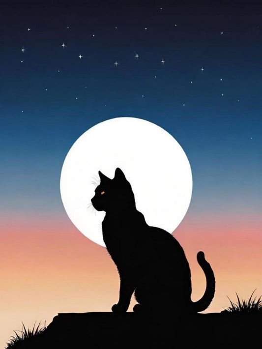 Midnight Cat | Diamond Painting